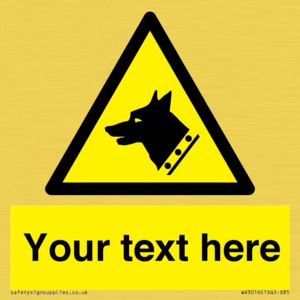 Custom Warning: Guard dog